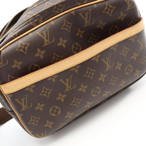 LOUIS VUITTON Brown Monogram Leather Shoulder Bag - Picture 9 of 11